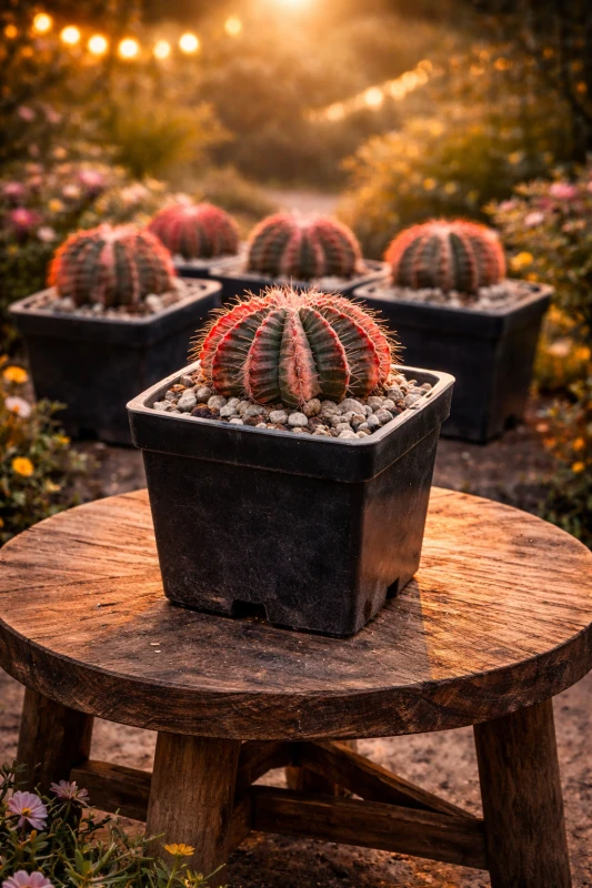Imported Ruby Ball Cactus