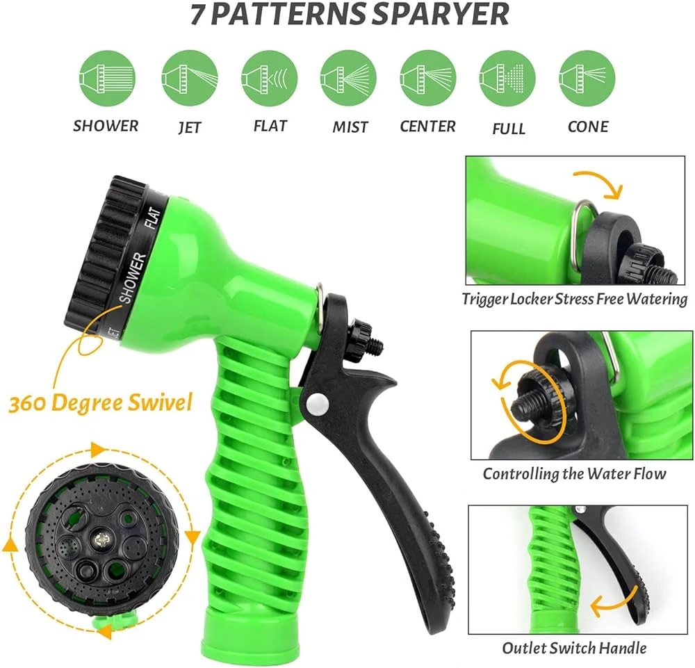 7 Patterns Hose Shower