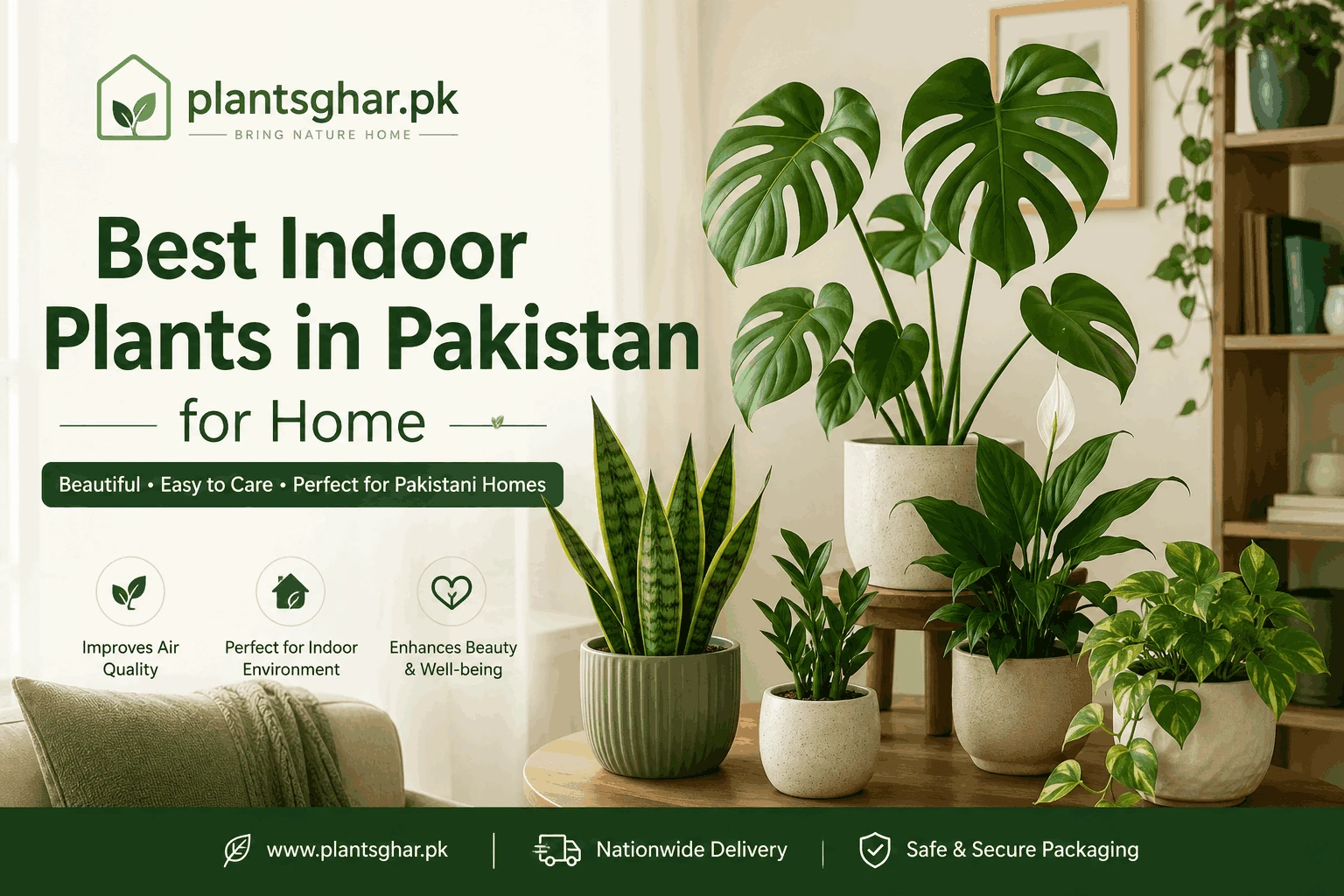 Best Indoor Plants in Pakistan – Buy Money Plant, Cassia Nodosa & More
